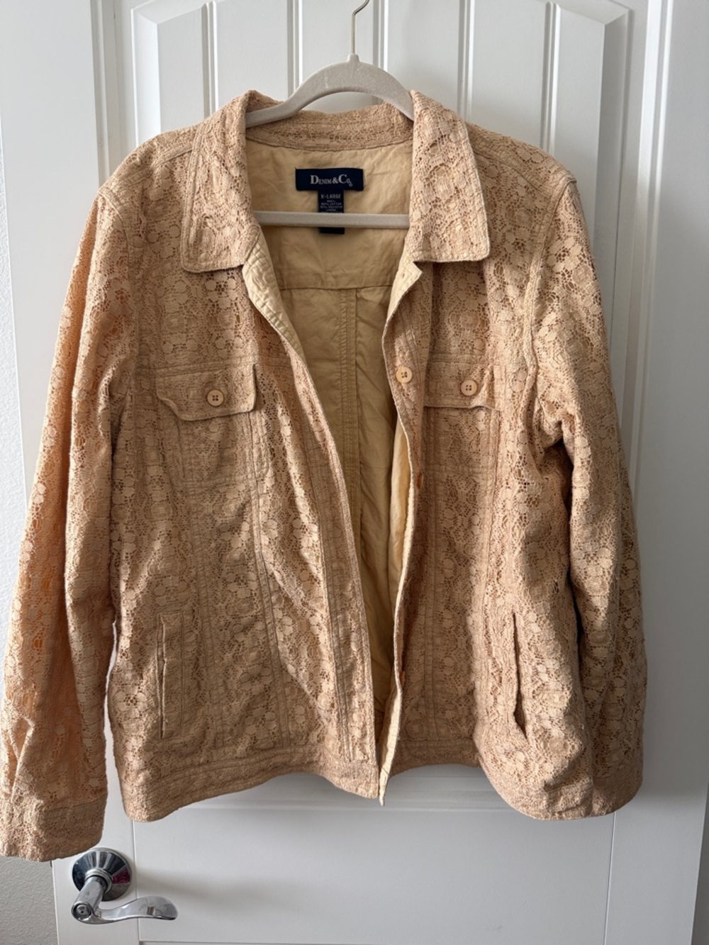 Women's Tan Canary Lace Jacket